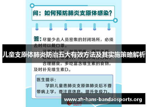 儿童支原体肺炎防治五大有效方法及其实施策略解析