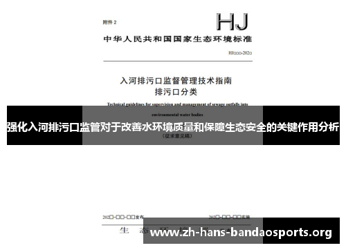 强化入河排污口监管对于改善水环境质量和保障生态安全的关键作用分析