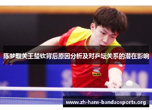 陈梦取关王楚钦背后原因分析及对乒坛关系的潜在影响