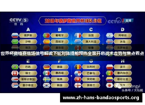 世界杯资格赛临场信号解读下轮对阵提前预热全面开启战术走势与焦点看点